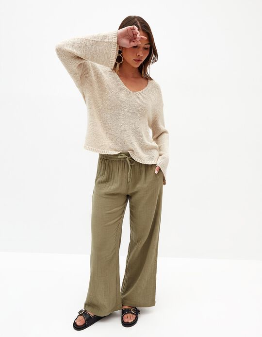 Comprar Online Calças, Mulher, Verde