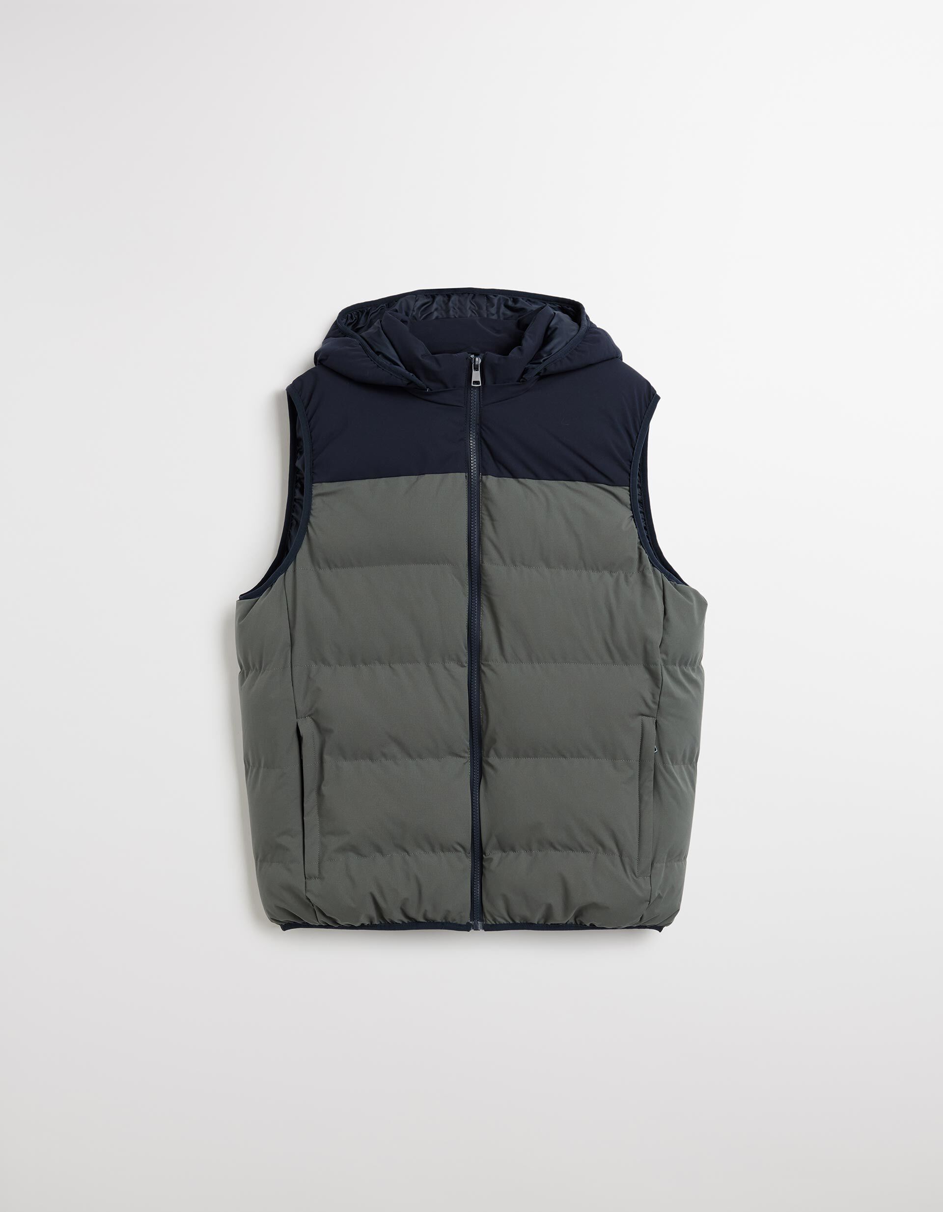 Comprar Online Colete Acolchoado com Capuz, Homem, Verde Escuro 