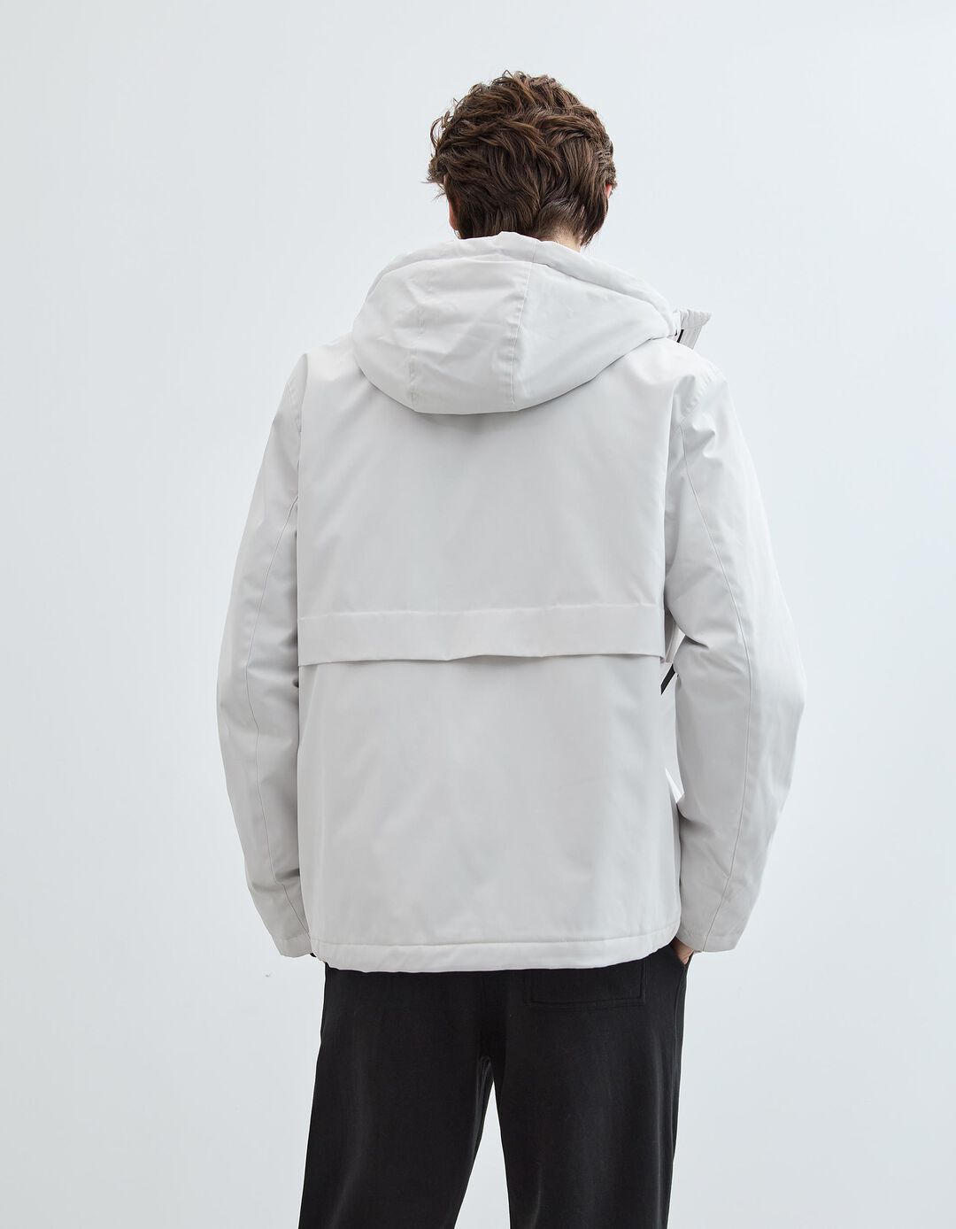Parka com Capuz, Homem, Branco