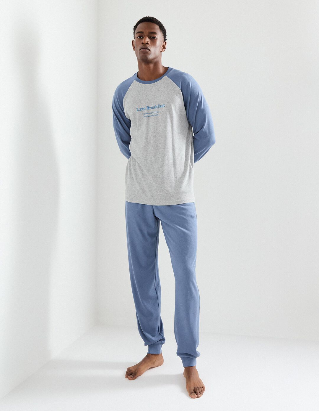 Pijama, Homem, Cinzento
