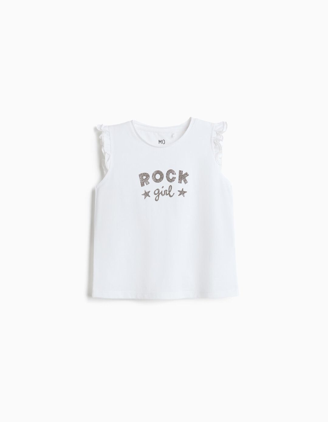 T-shirt Estampada, Menina, Branco