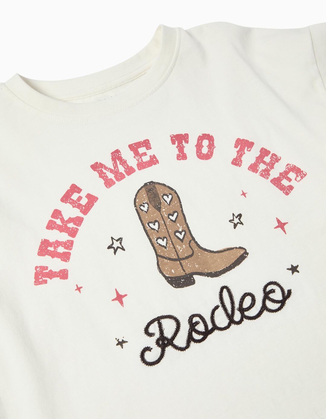 T-shirt Print, Menina, Branco