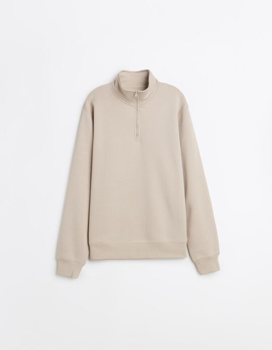 Comprar Online Camisola de Felpa, Homem, Bege Claro