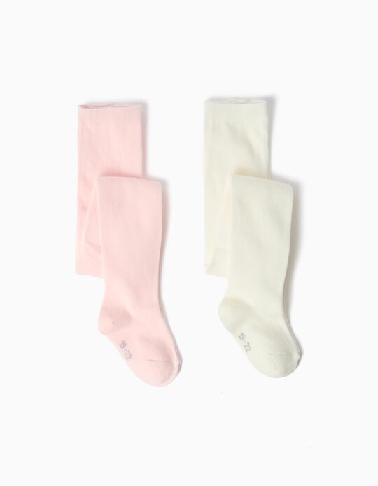 Comprar Online Pack 2 Pares De Collants, Menina, Rosa