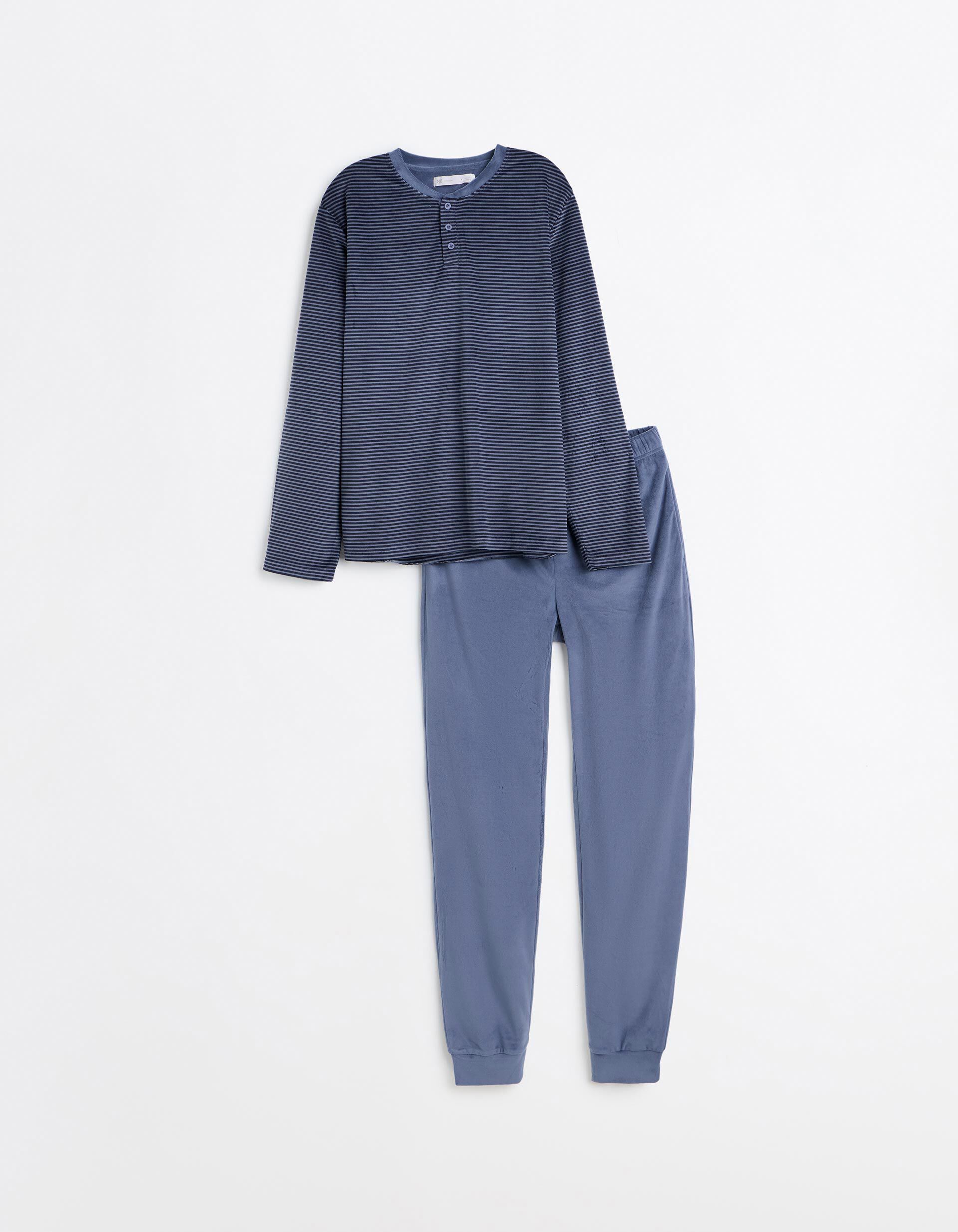 Comprar Online Pijama &Agrave;s Riscas, Homem, Azul Escuro