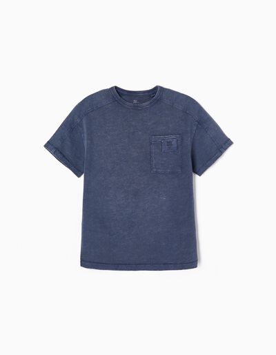 Cotton T-shirt for Boys 'India', Dark Blue