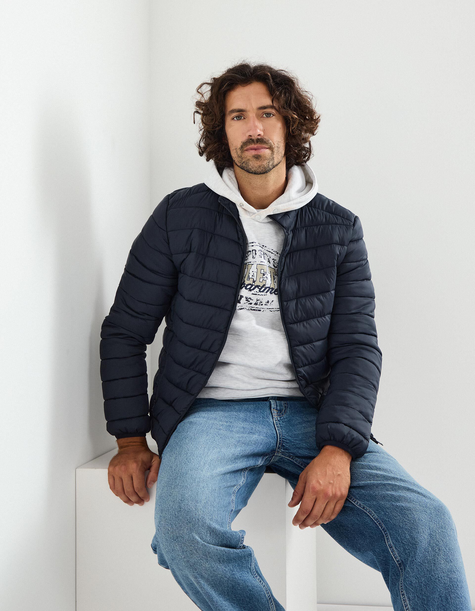 Comprar Online Casaco Acolchoado, Homem, Azul Escuro