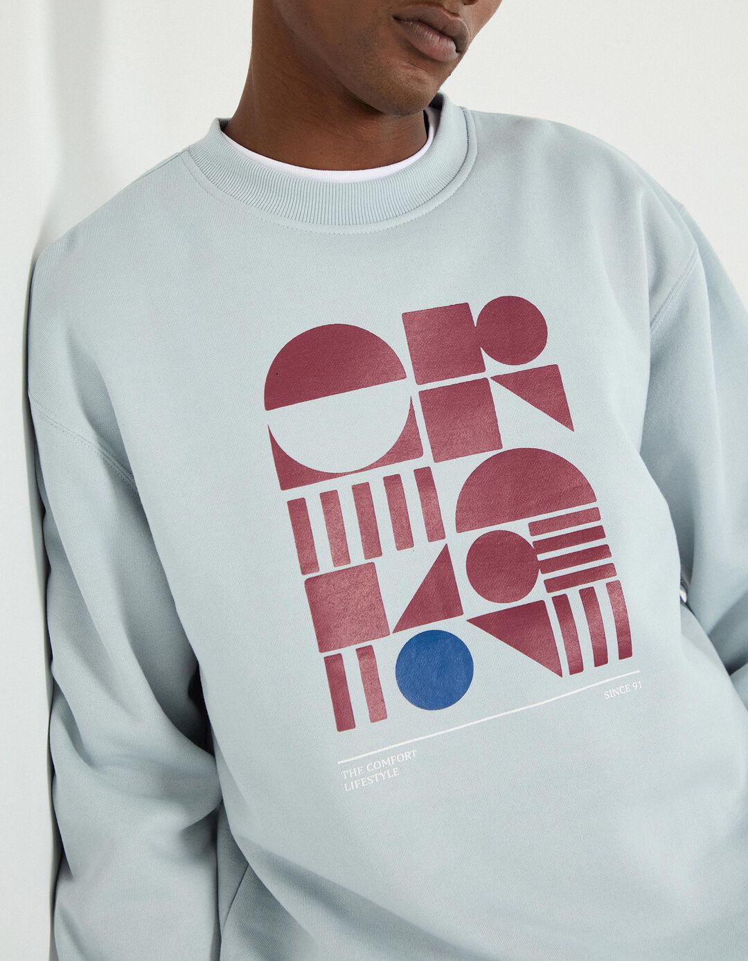 Sweatshirt de Felpa, Homem, Azul