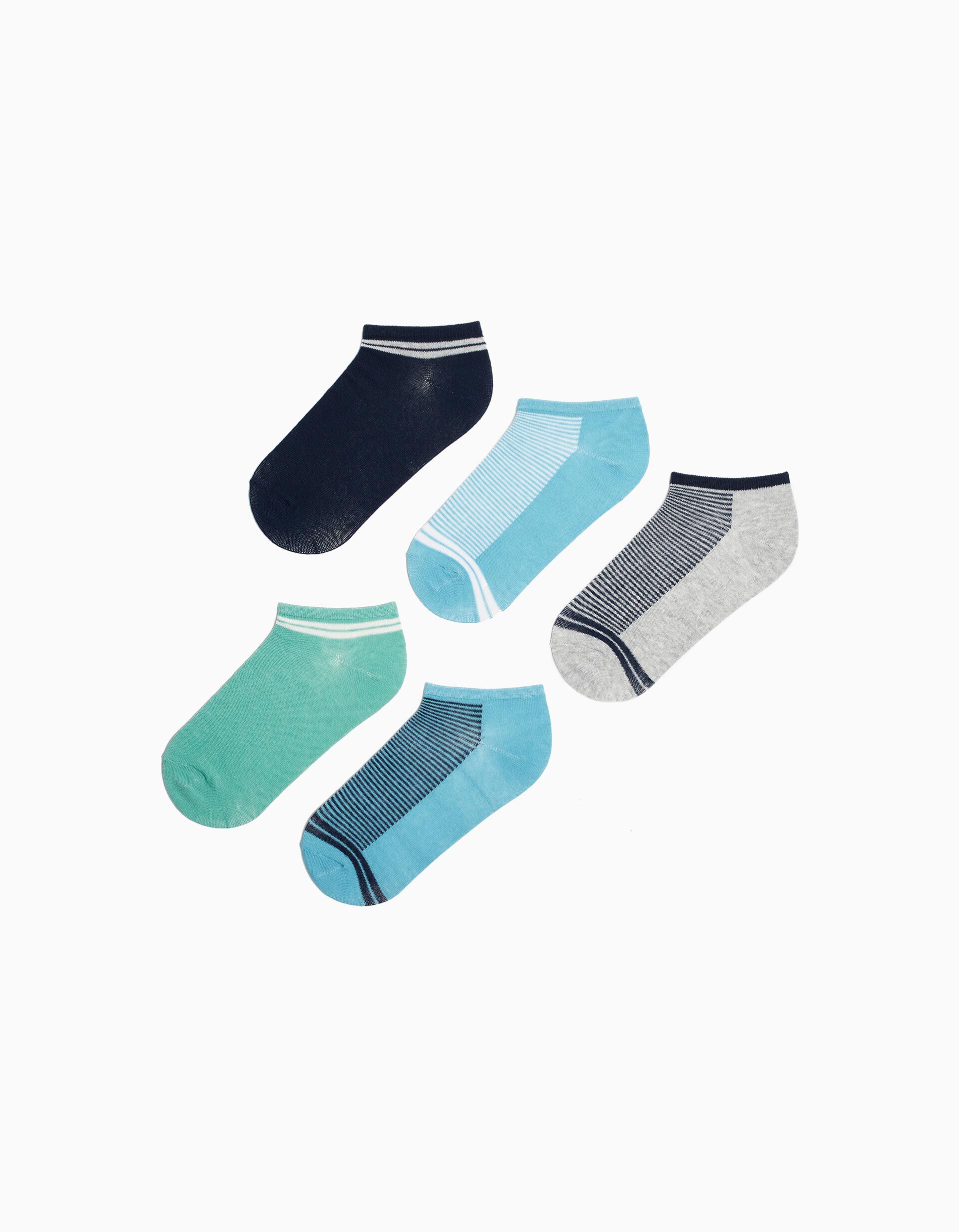 Comprar Online Pack 5 Pares de Meias Tornozelo, Menino, Multicor 