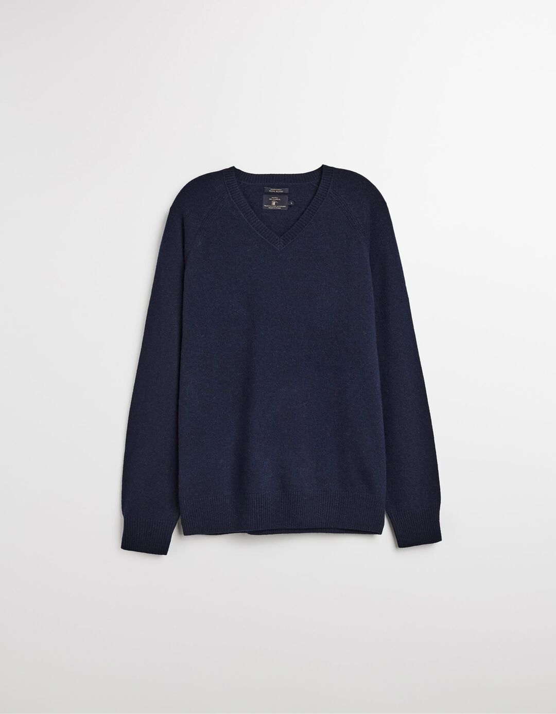 Camisola com Lã, Homem, Azul Escuro