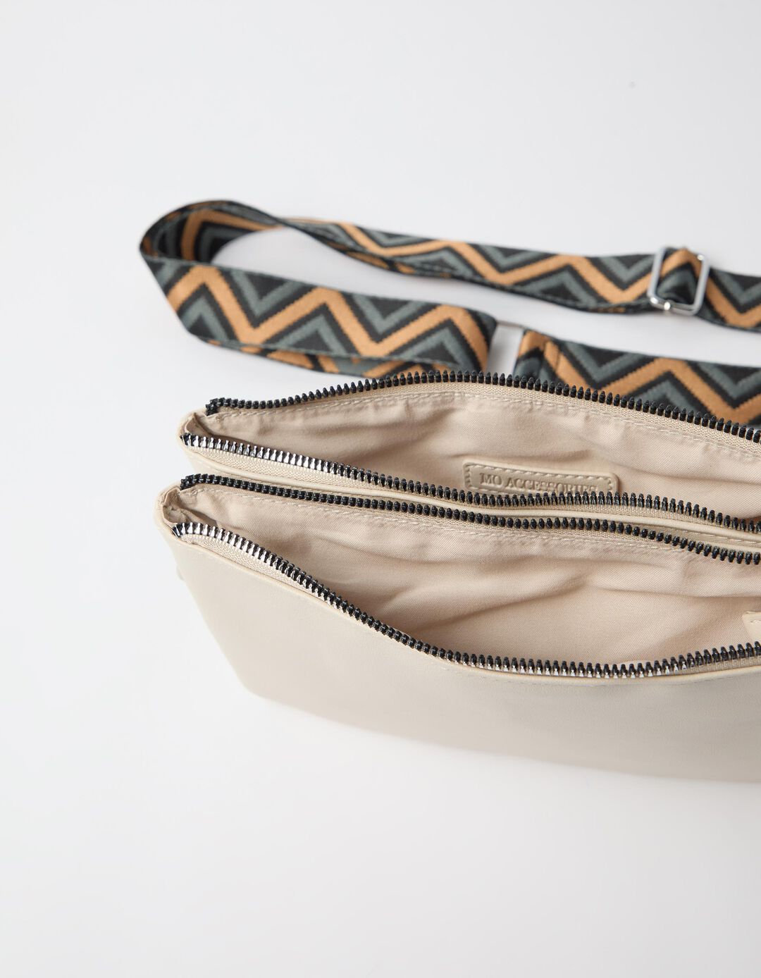 Mala Com Al&ccedil;a Jacquard, Mulher, Bege