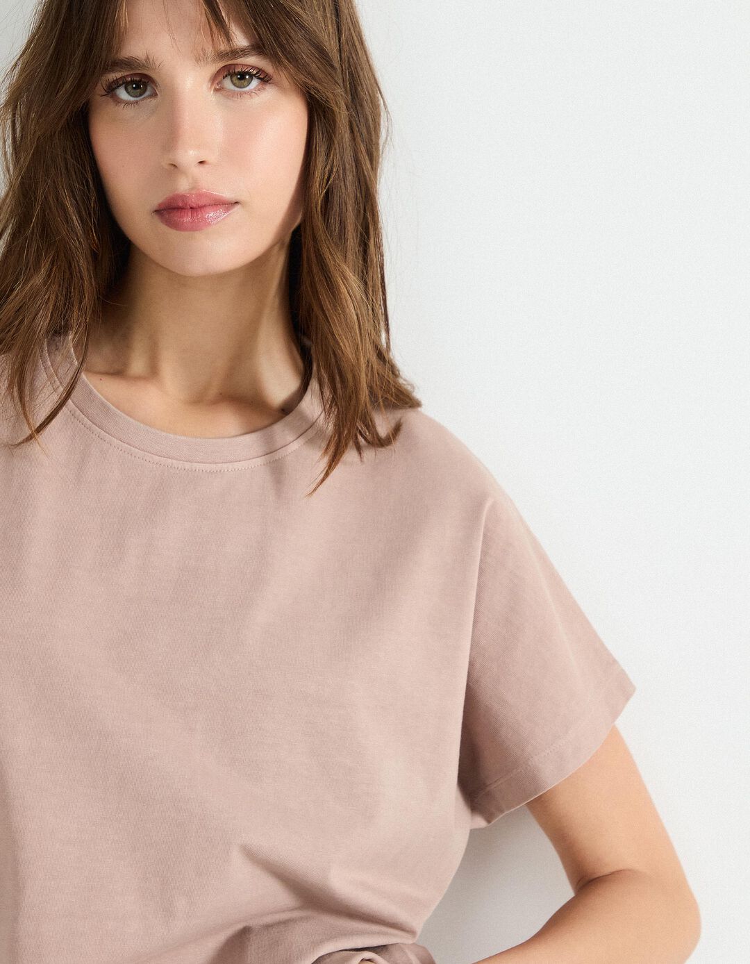 T-shirt, Mulher, Rosa Claro