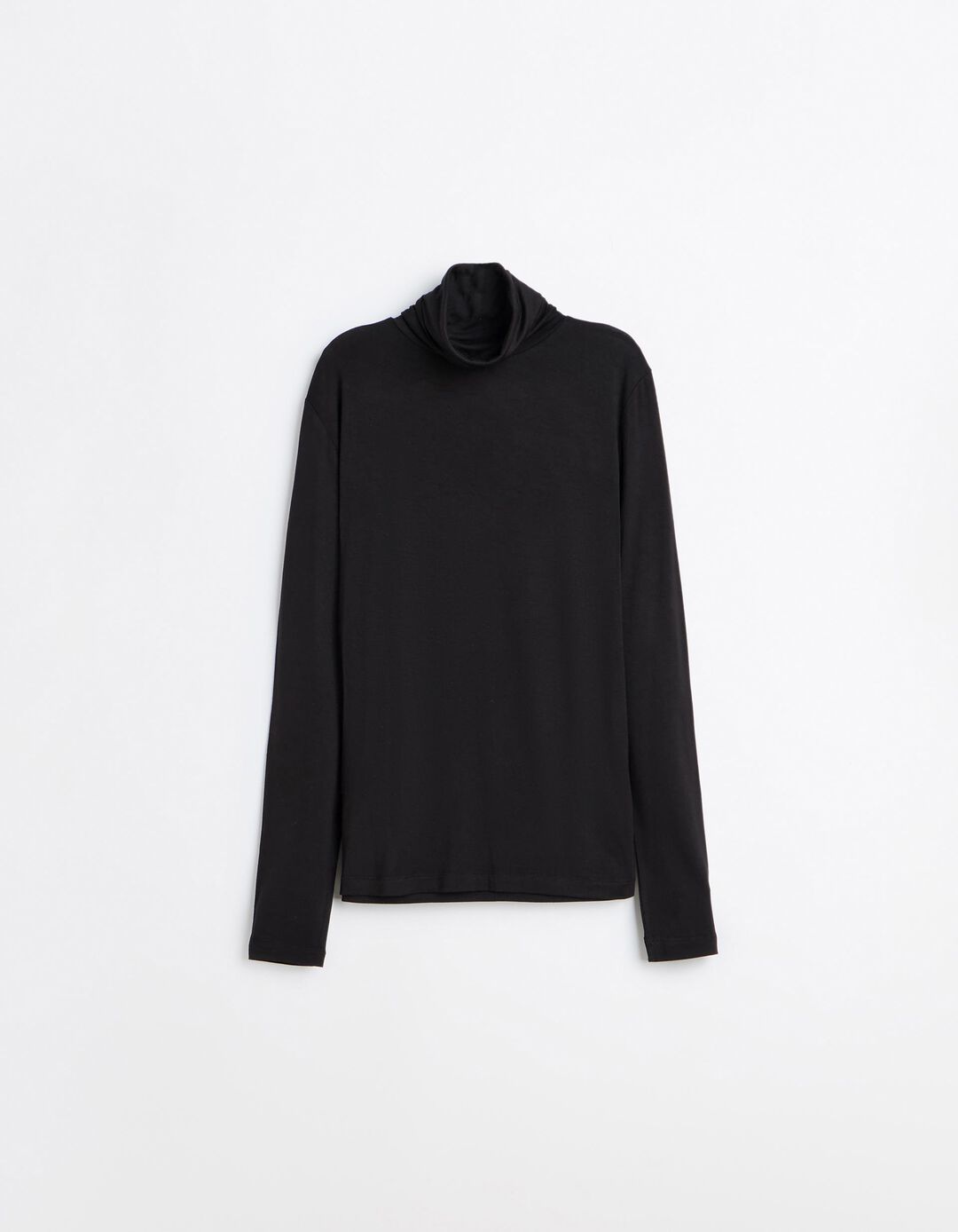 Camisola De Gola Alta, Mulher, Preto