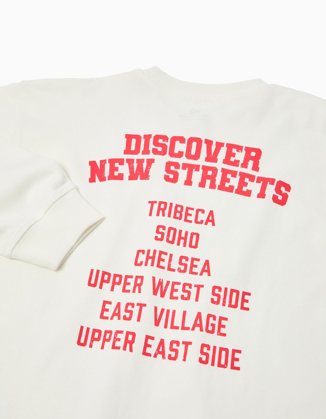 T-shirt de Manga Comprida, Menino, Branco