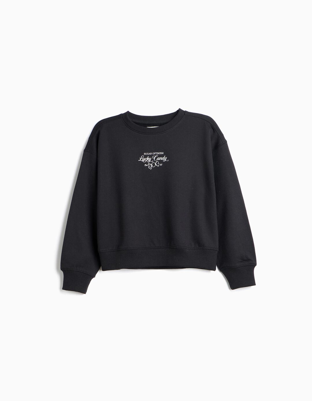 Sweatshirt, Menina, Preto