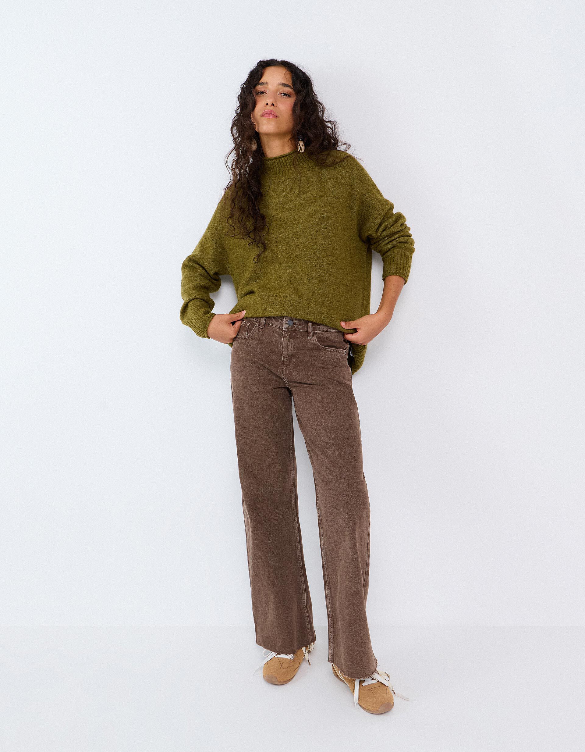 Comprar Online Cal&ccedil;as De Ganga Wide Leg, Mulher, Castanho