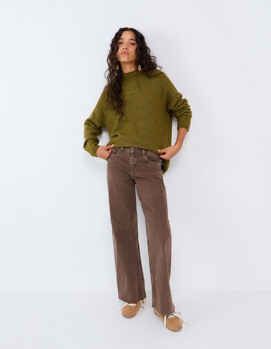 Comprar Online Cal&ccedil;as De Ganga Wide Leg, Mulher, Castanho