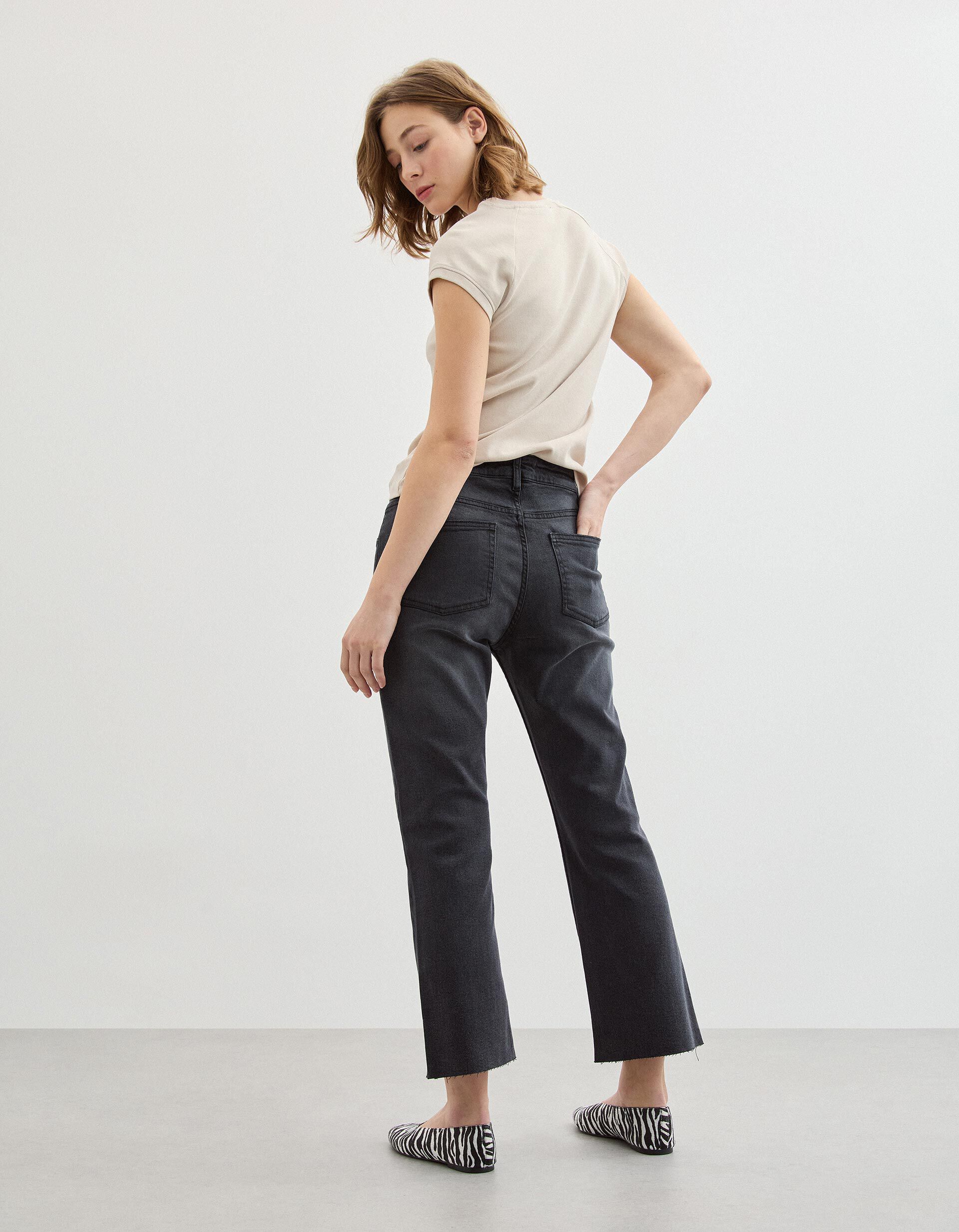 Comprar Online Cal&ccedil;as de Ganga 'Cropped Flare', Mulher, Cinzento