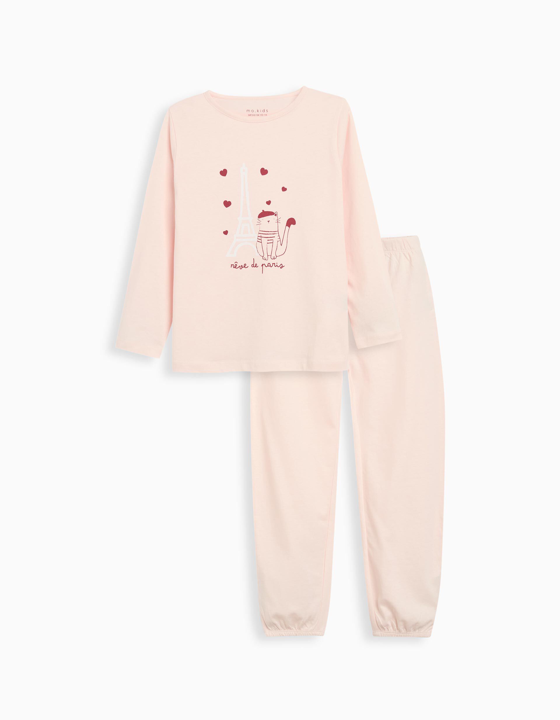 Comprar Online Pijama Jersey, Menina, Rosa Claro 