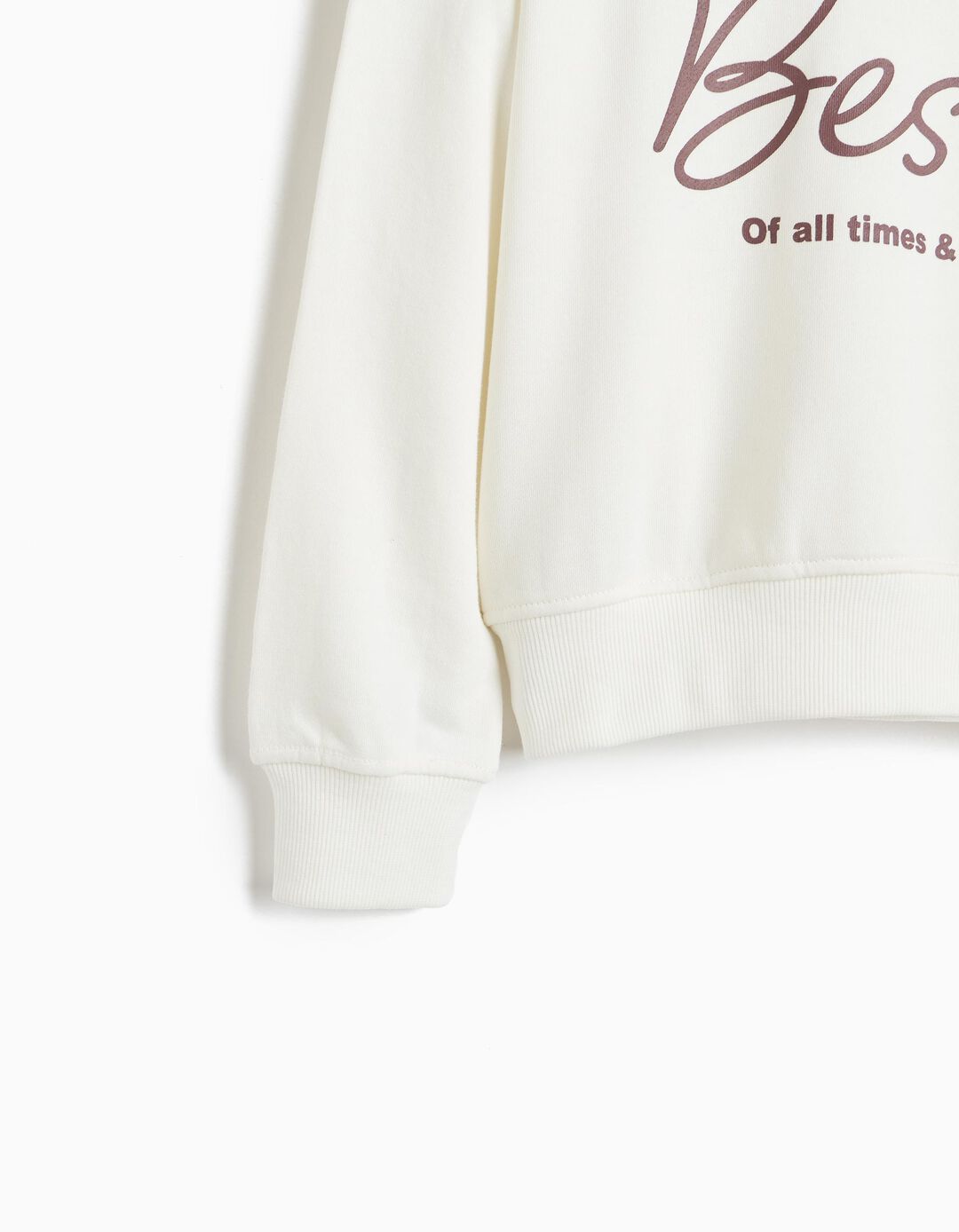 Sweatshirt Estampada, Menina, Branco