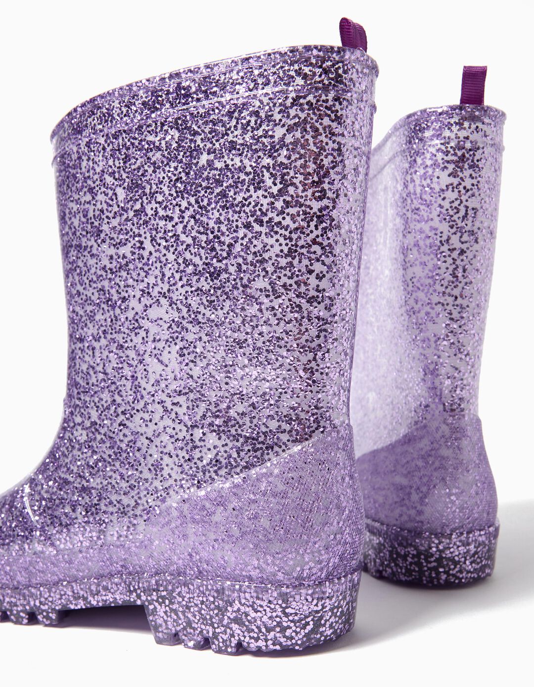 Galochas Glitter, Menina, Roxo Claro