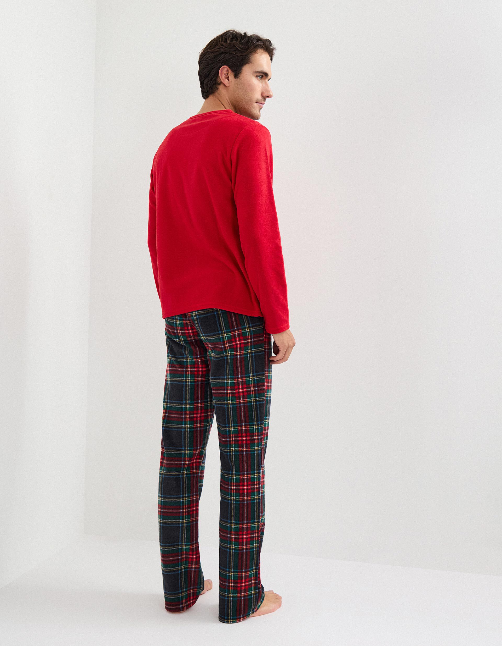 Comprar Online Pijama Polar Natal, Homem, Vermelho Escuro 