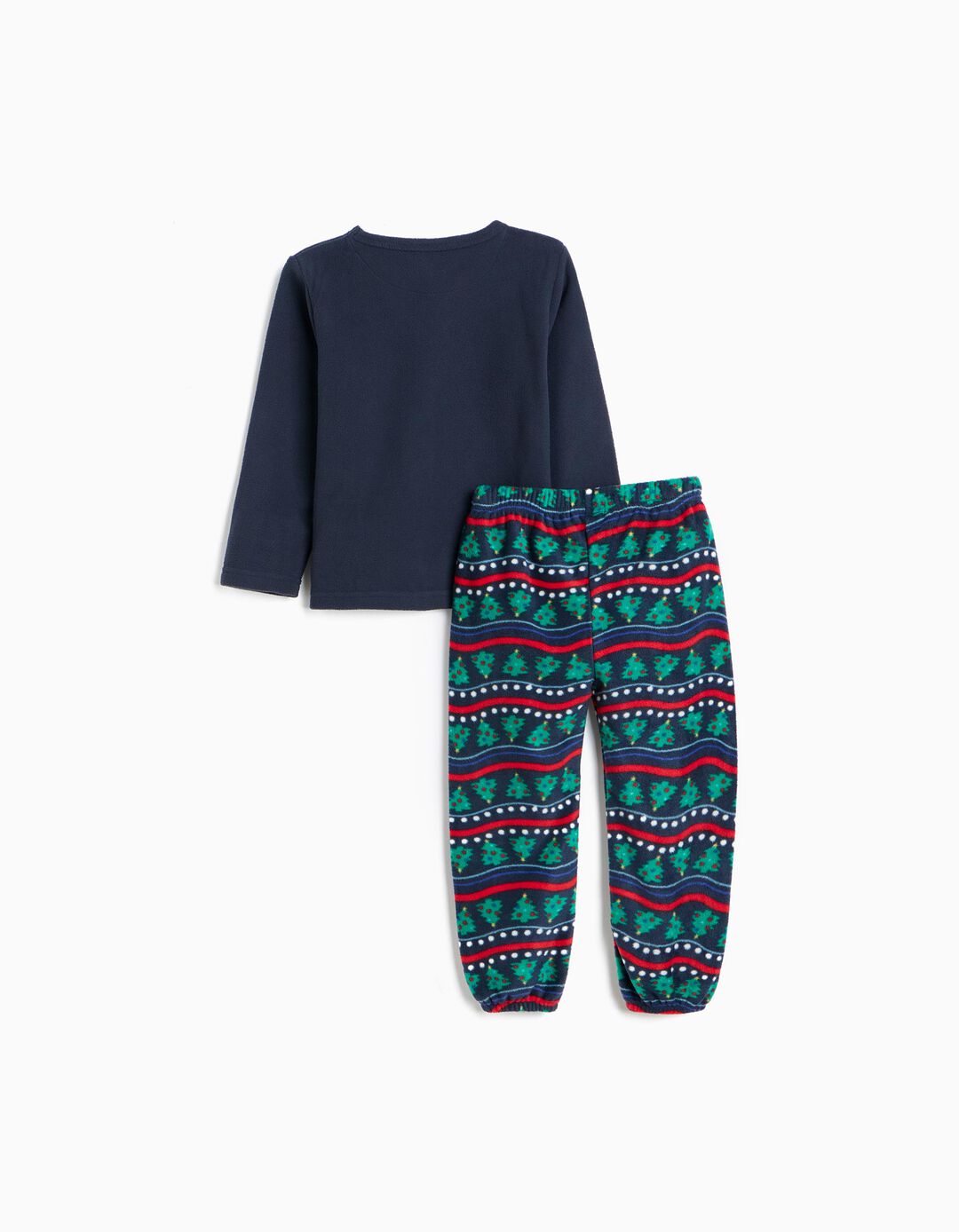 Pijama Polar De Natal, Menino, Azul Escuro