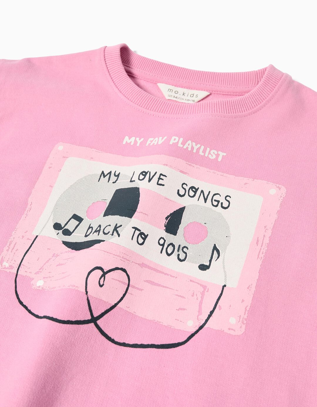 Sweatshirt de Felpa, Menina, Rosa