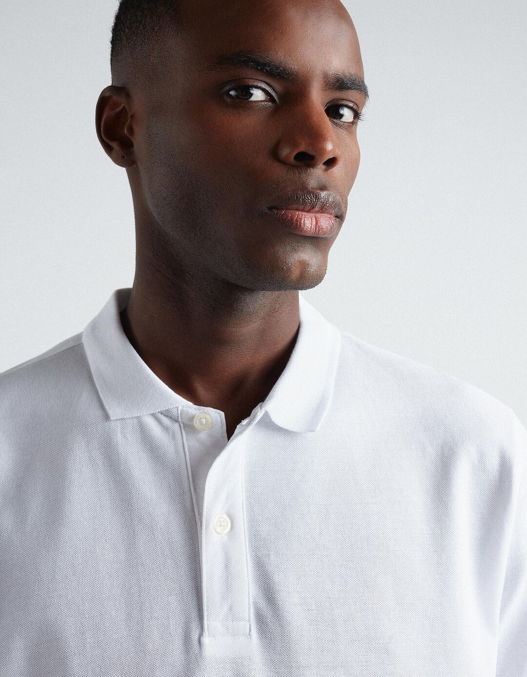 Piquet Polo, Men, White
