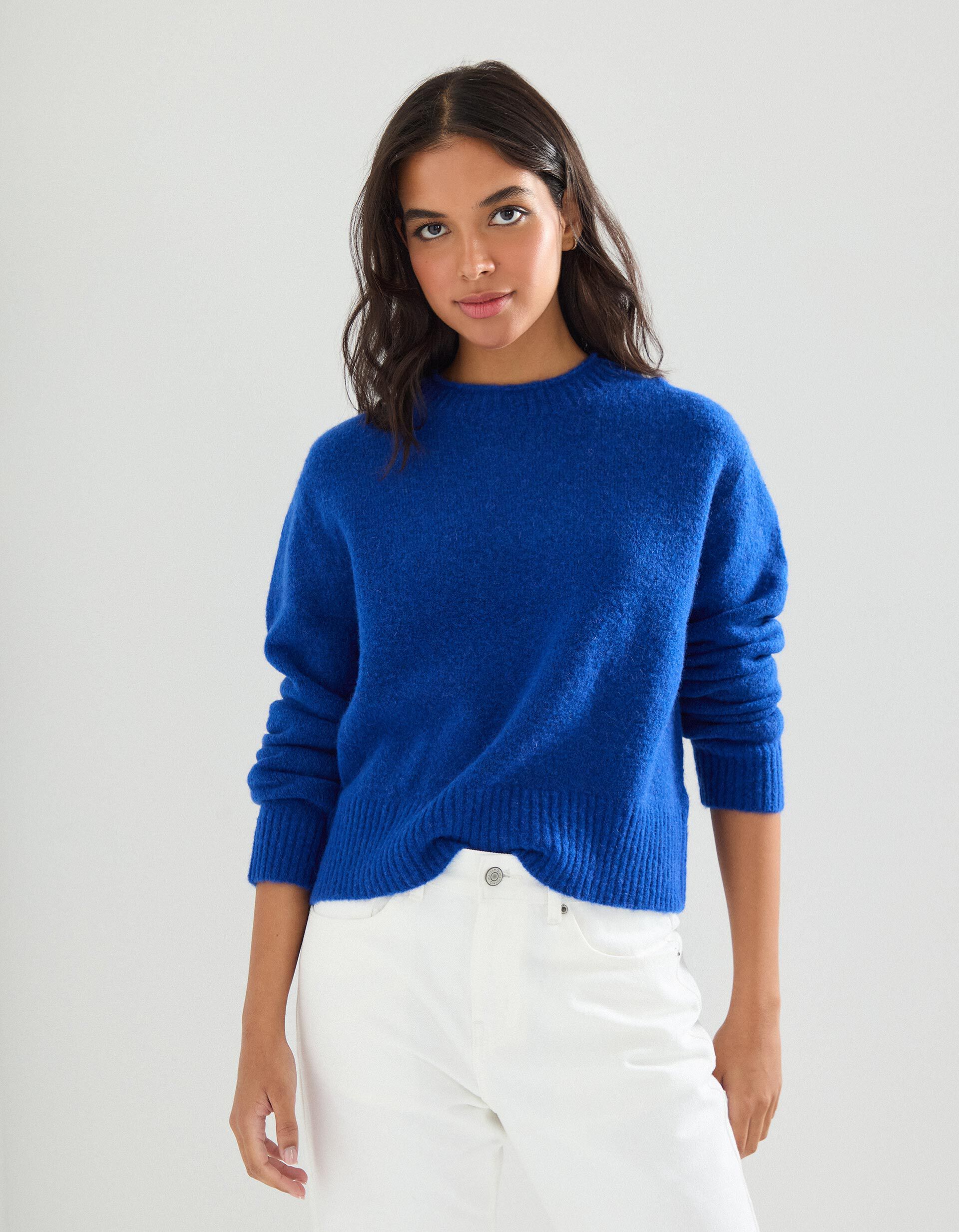 Comprar Online Camisola de Malha, Mulher, Azul