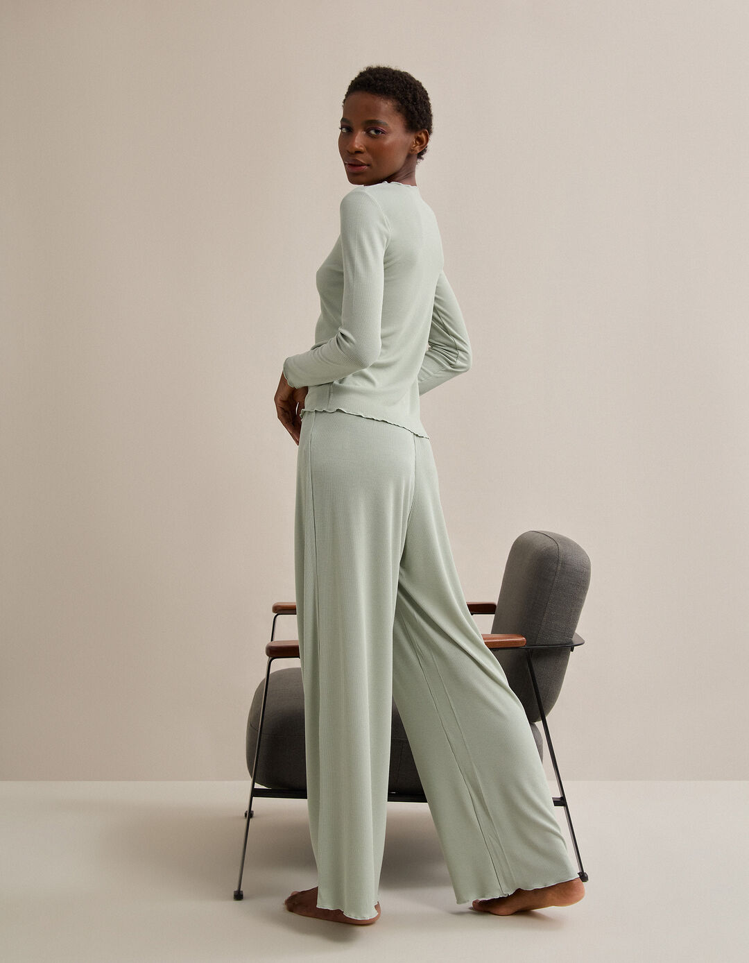 Pijama, Mulher, Verde Claro