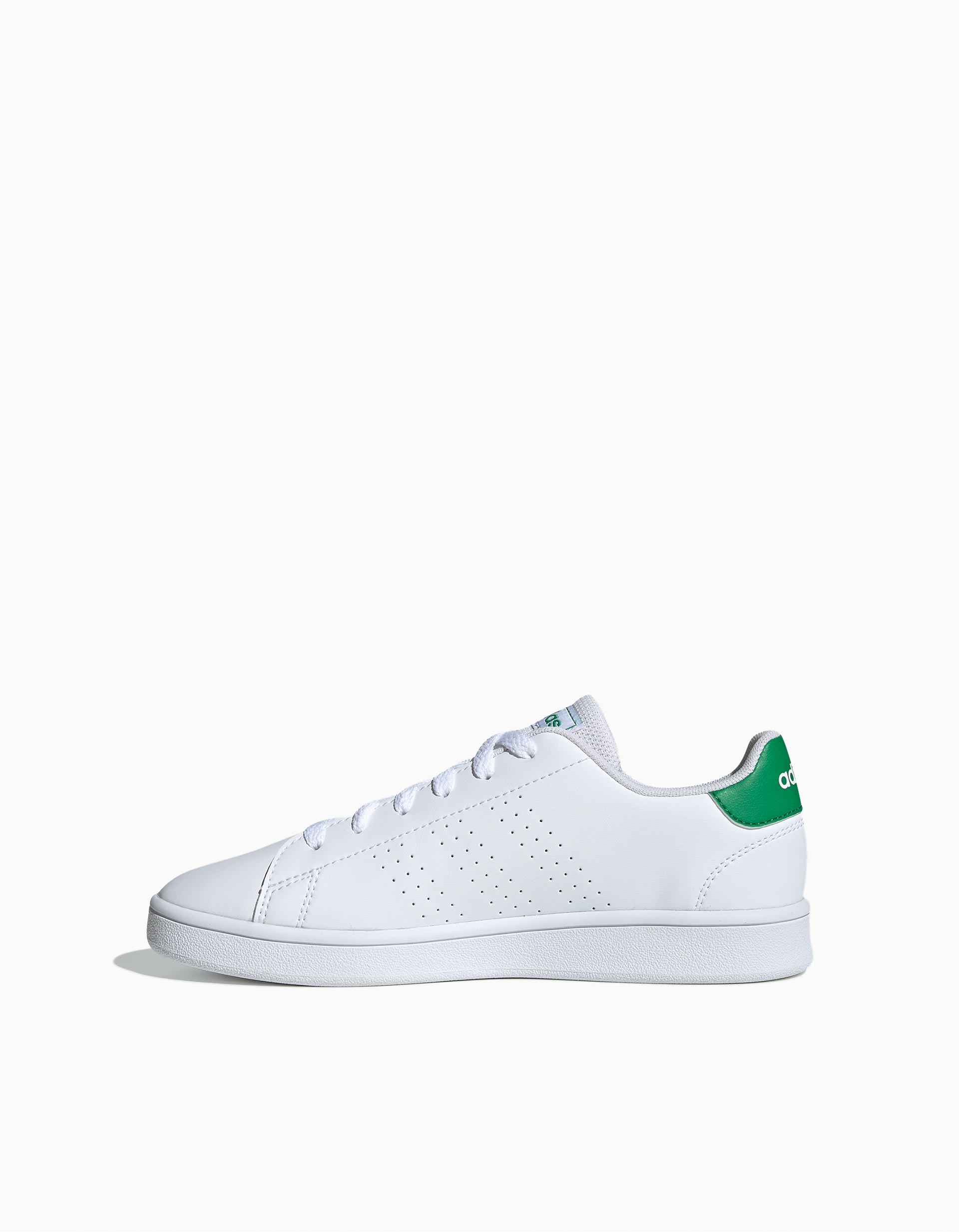 adidas advantage clean white green