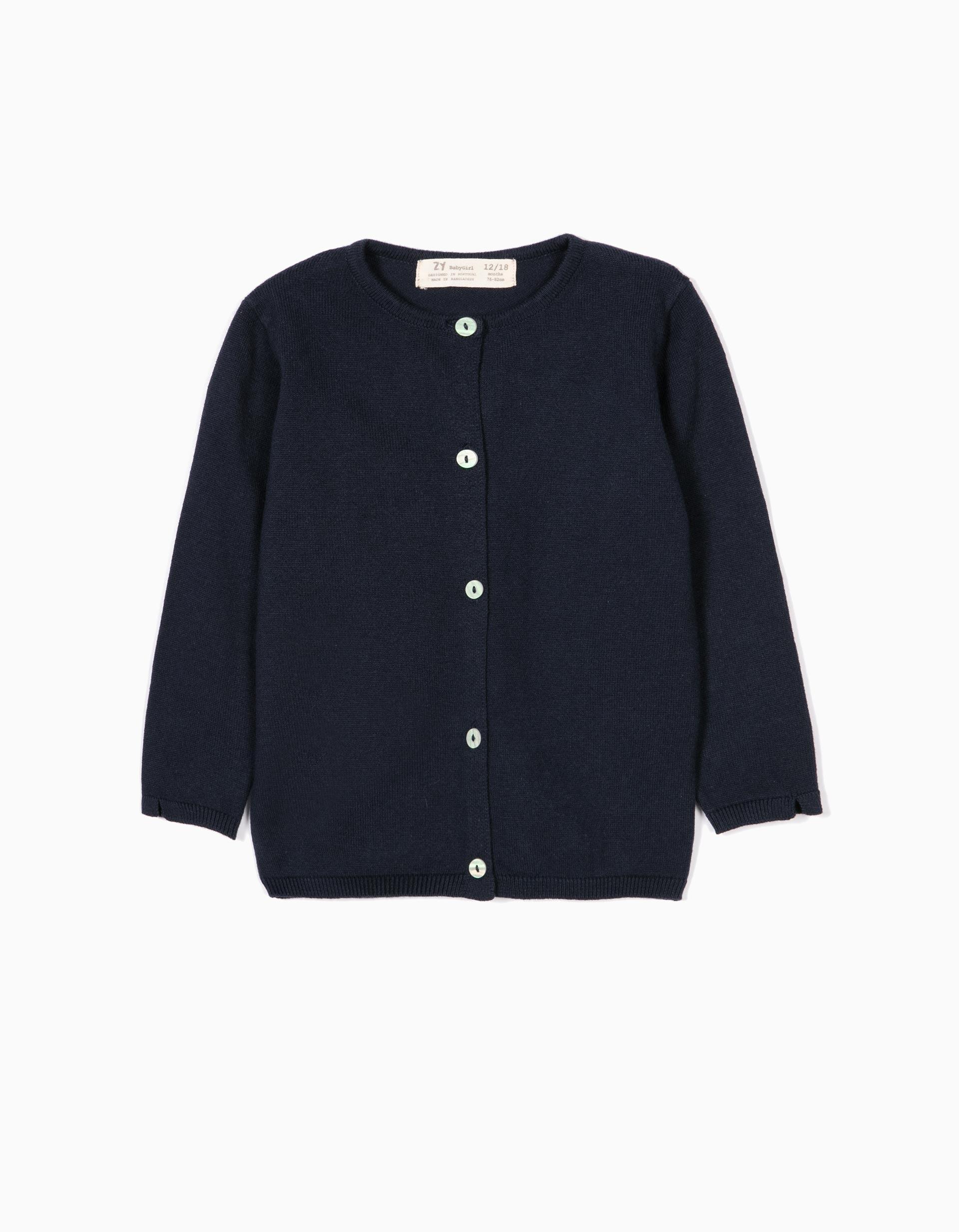 black and blue cardigan