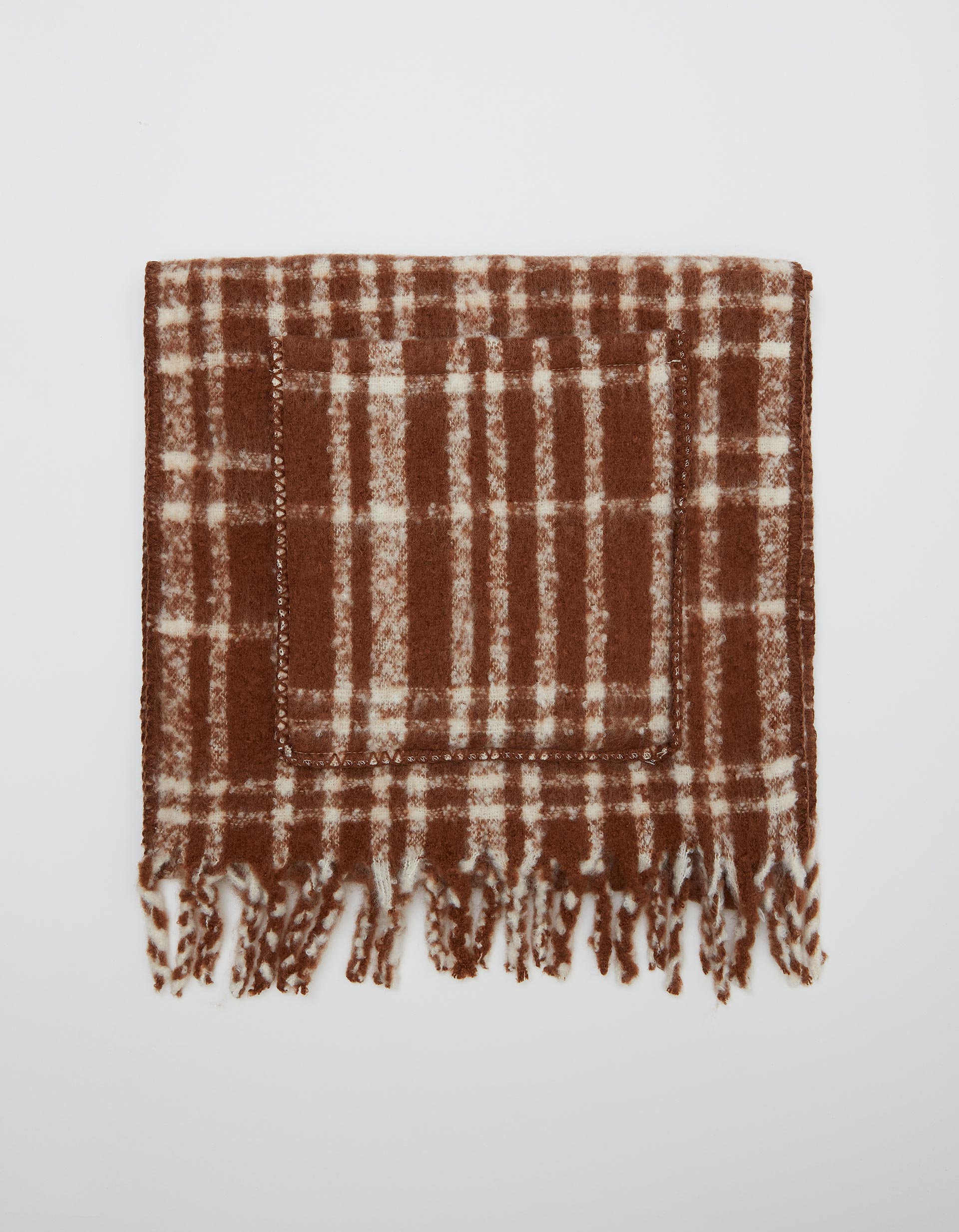 Bufanda con Bolsillos, Mujer, Marrón Fashion