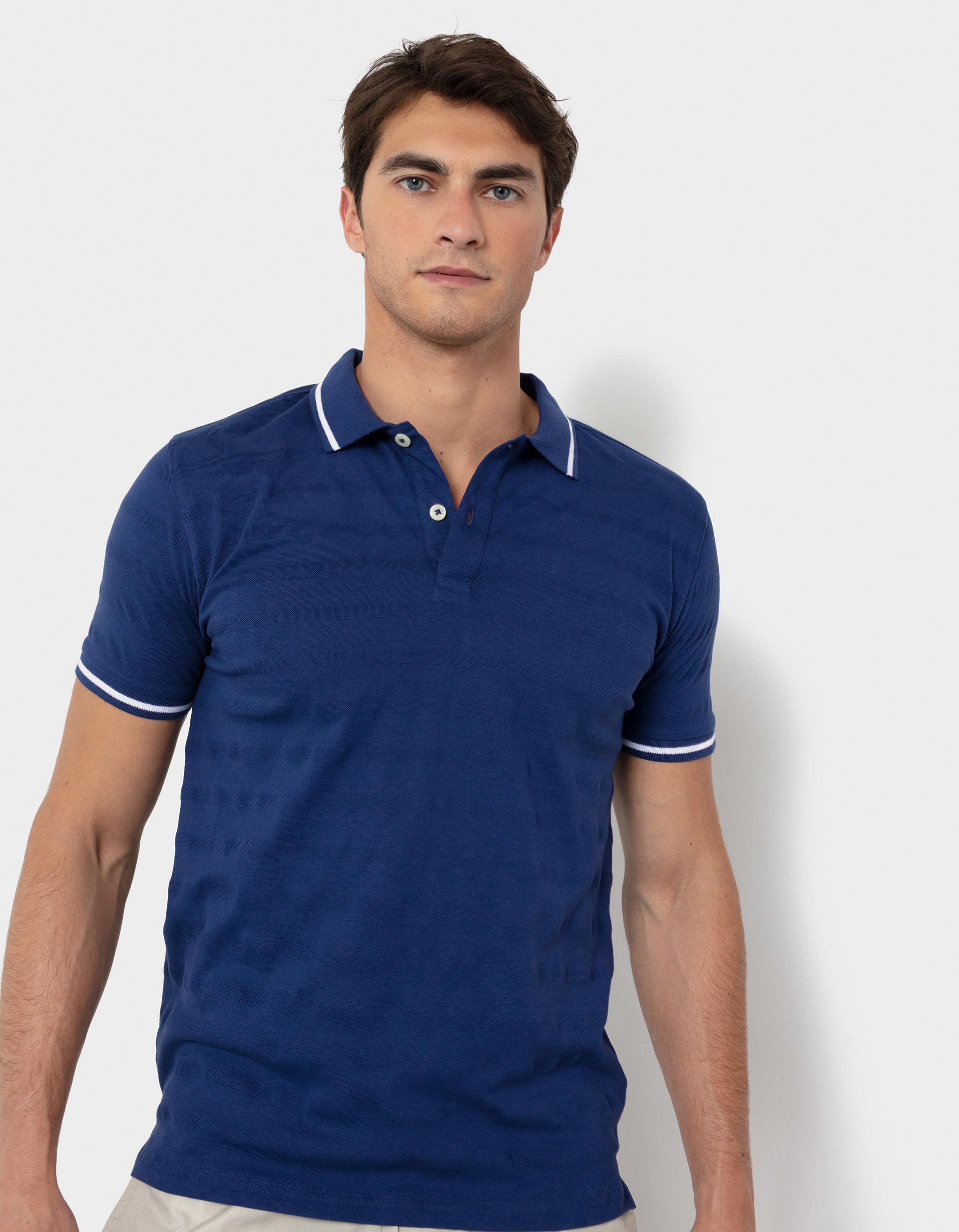 Piqué Knit Polo Shirt, for Men | MO Online