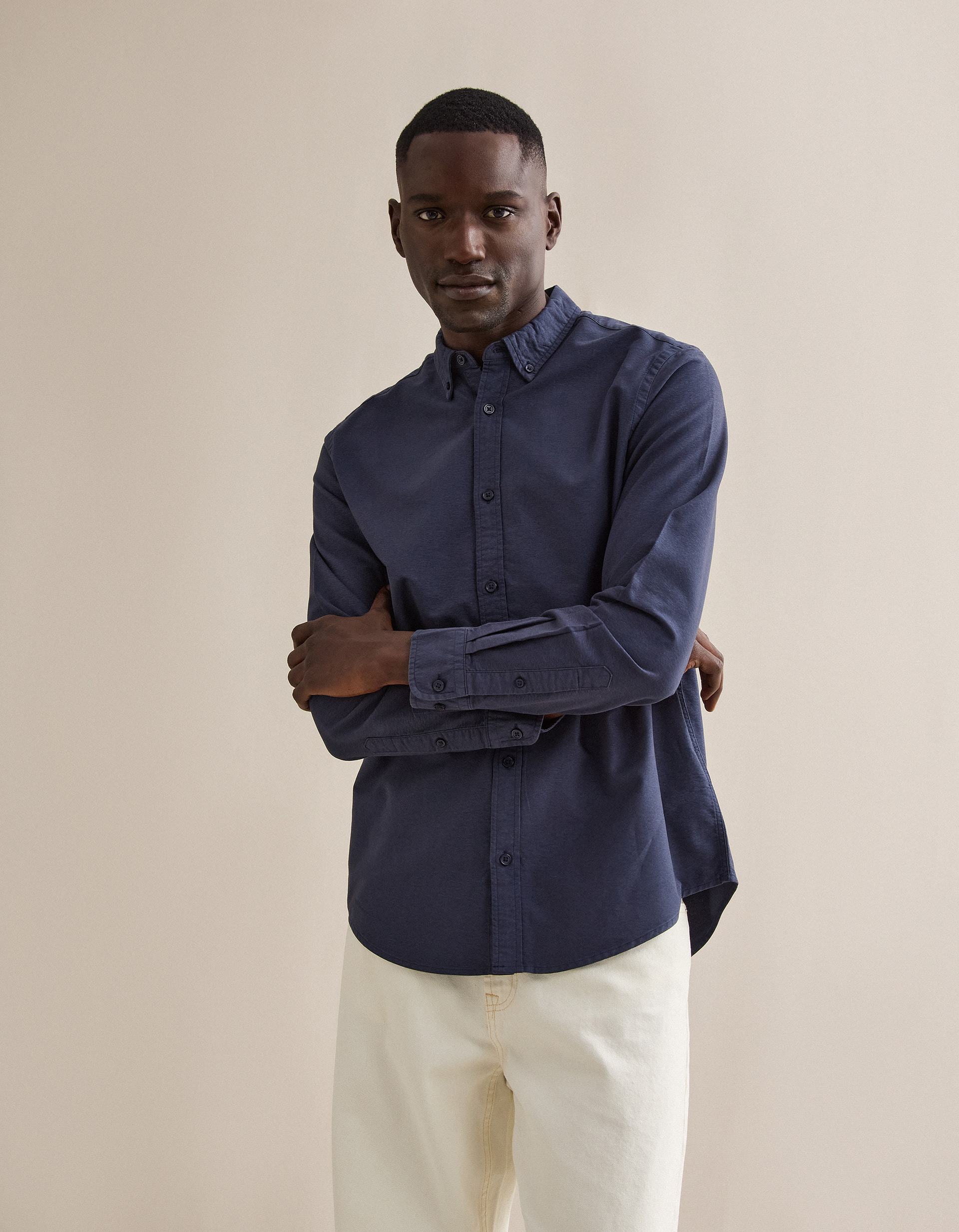 Camisa Oxford, Homem, Azul Escuro | MO Online
