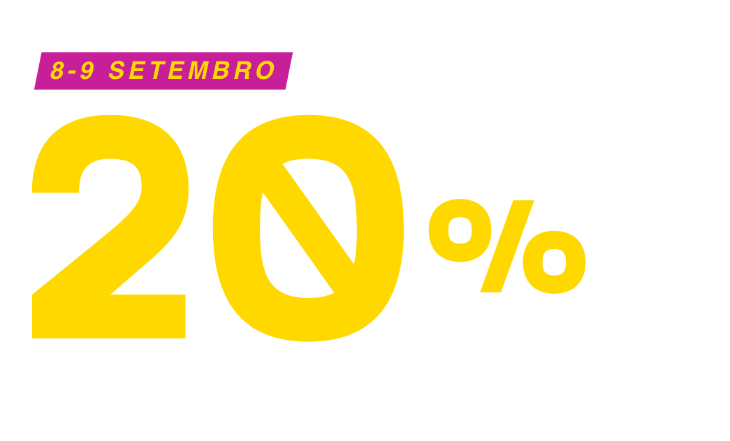 -20% em tudo