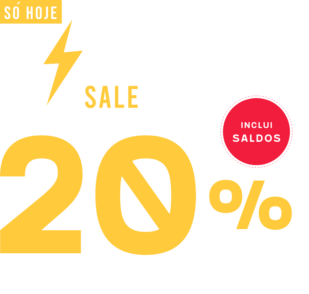 -20% em tudo