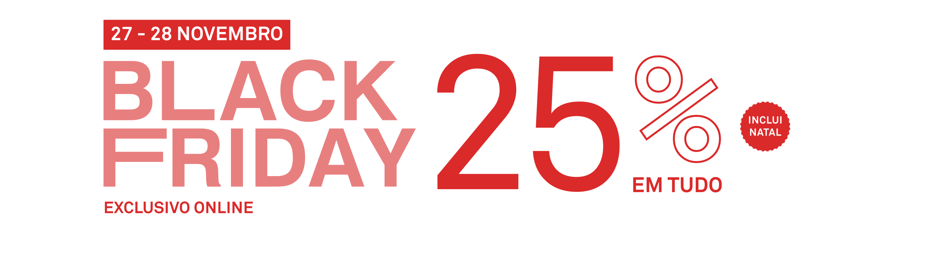 Black Friday | -25% em tudo