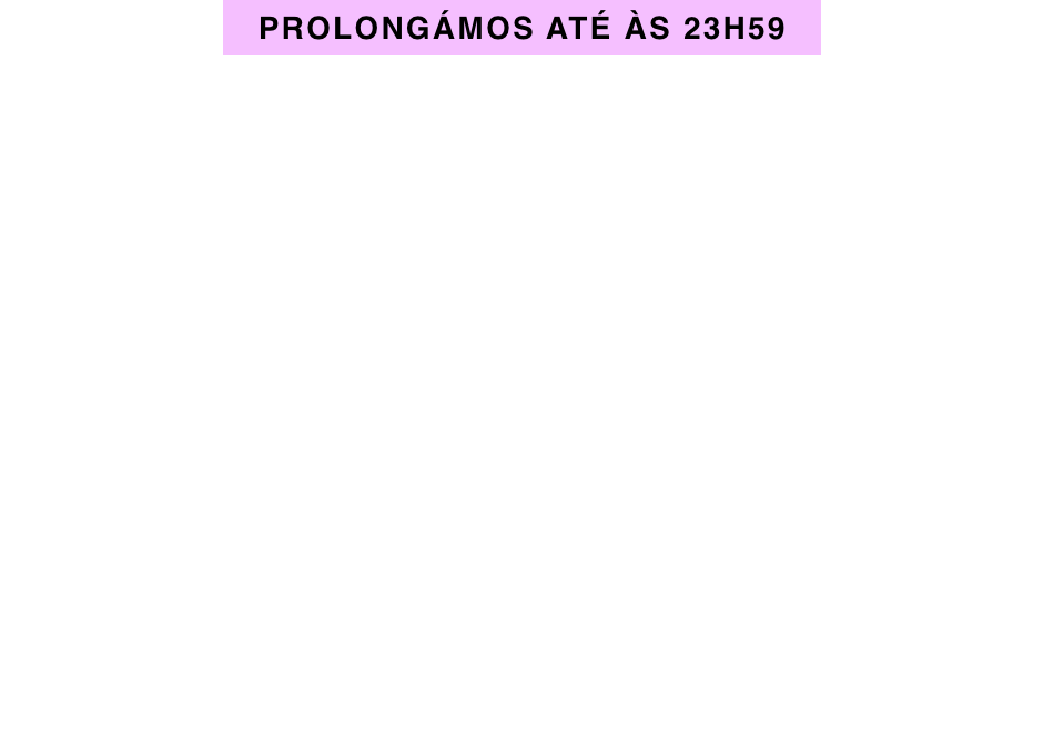 20% Desconto em toda a coleção